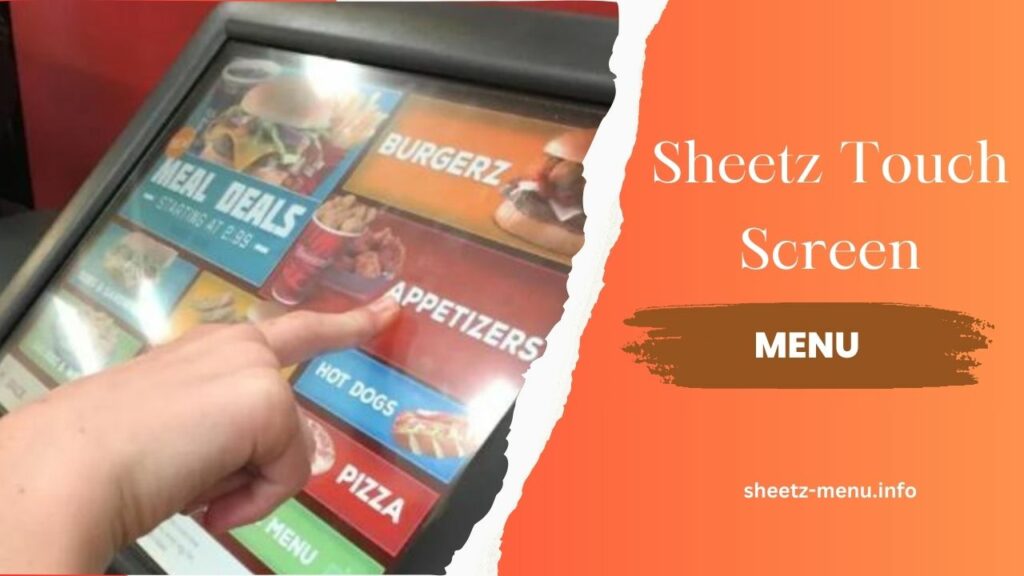 Sheetz Touch Screen Menu With Prices